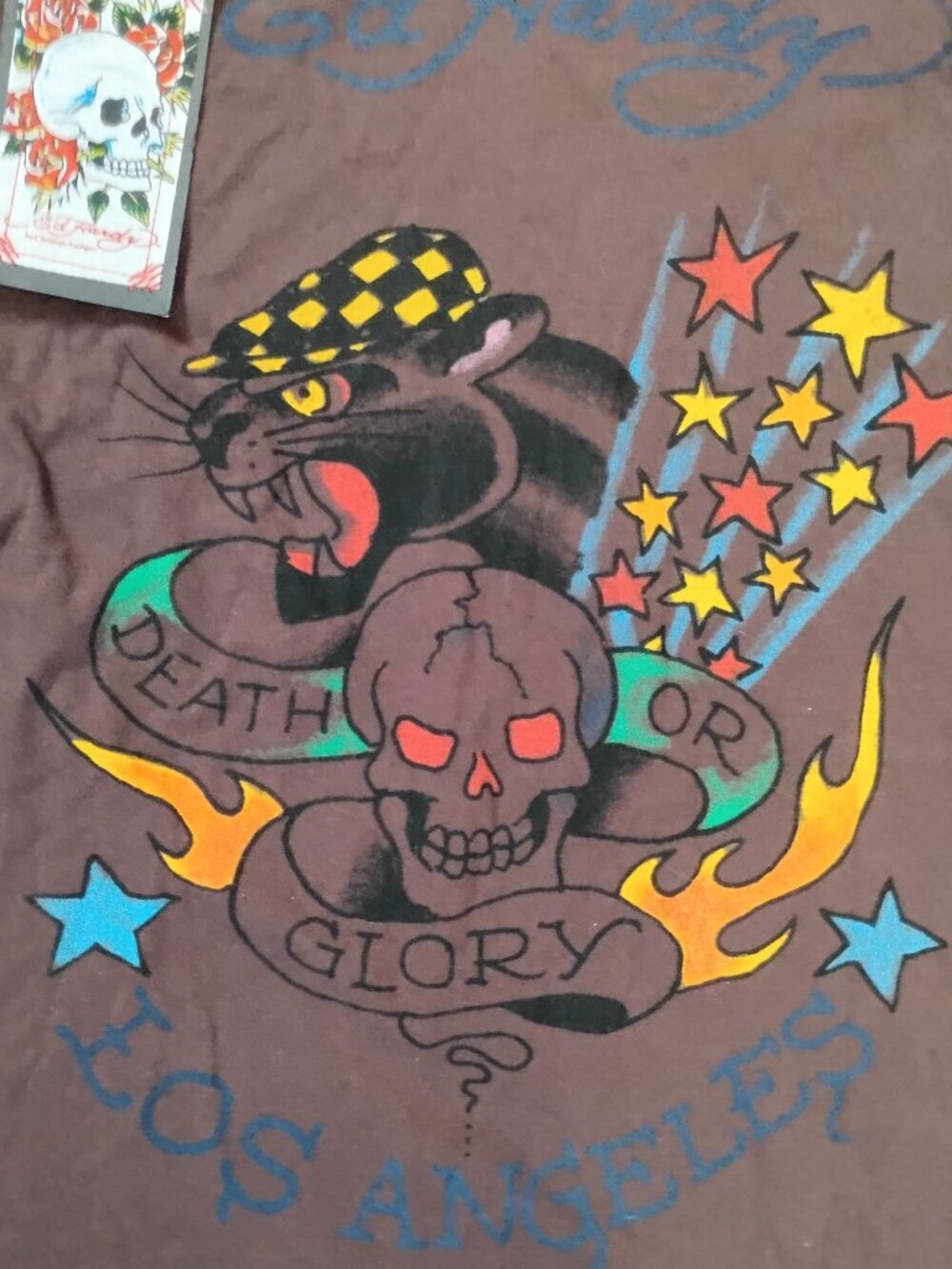 NWT Deadstock Vintage Ed Hardy Los Angeles Death Or Glory Long Sleeve T-Shirt